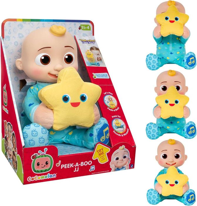 Інтерактивна м'яка іграшка Кокомелон Джей Джей CoComelon Peek-A-Boo JJ