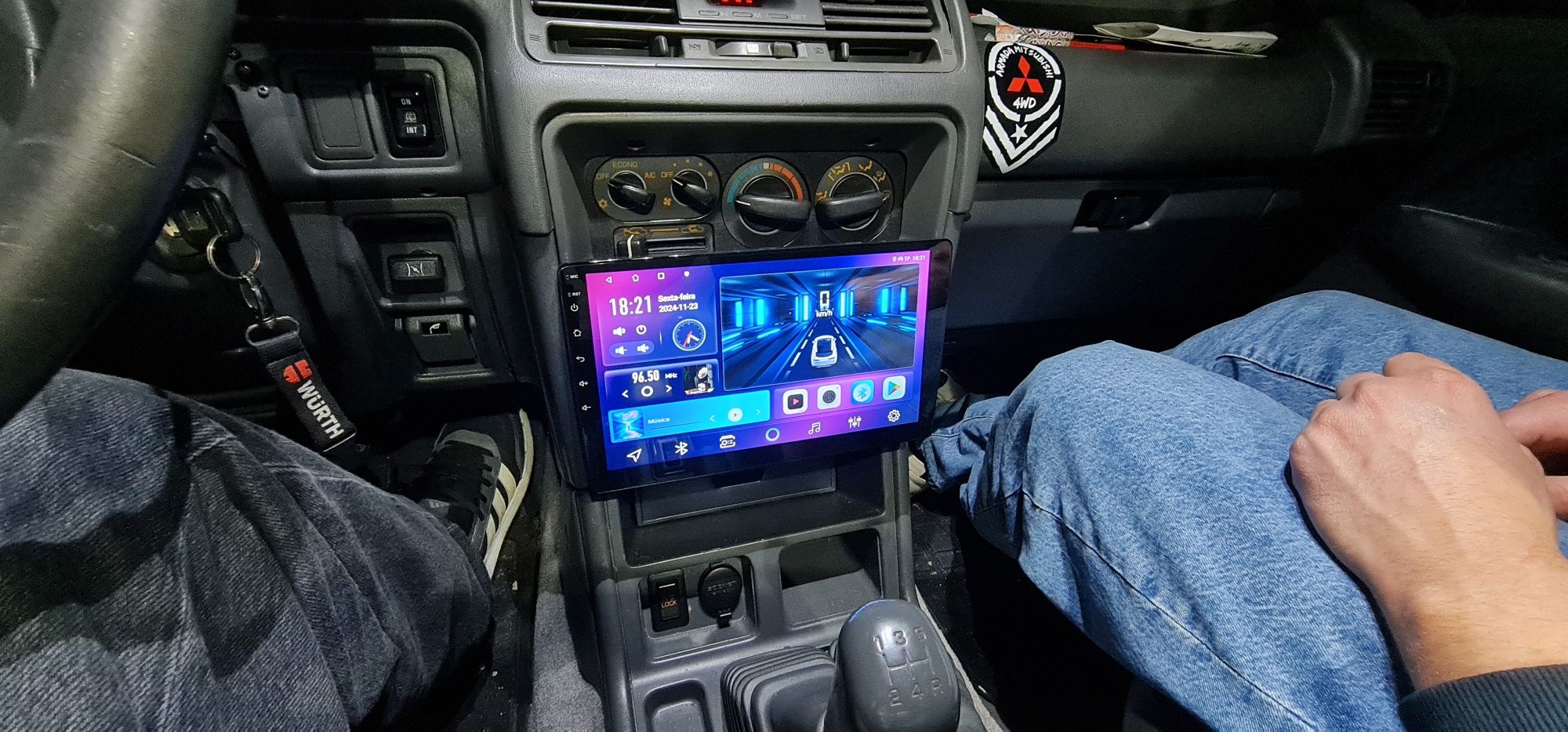 Rádio multimídia wireless carplay e android auto.