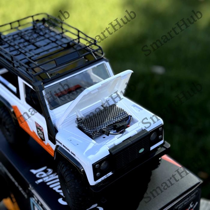 Краулер на радиоуправлении Land Rover Defender Белый. Машинка джип