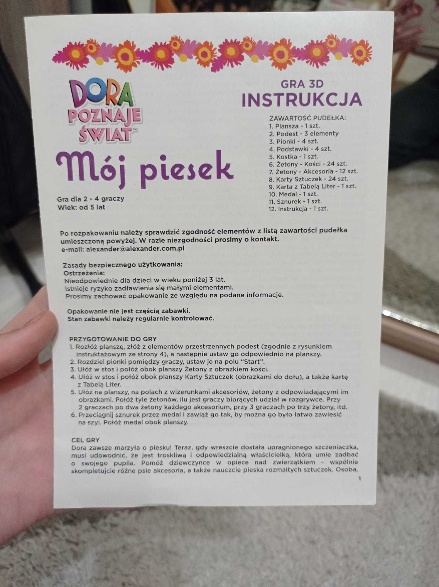 Dora Mój piesek gra edukacyjna 3D angielski 5+ Aleksander