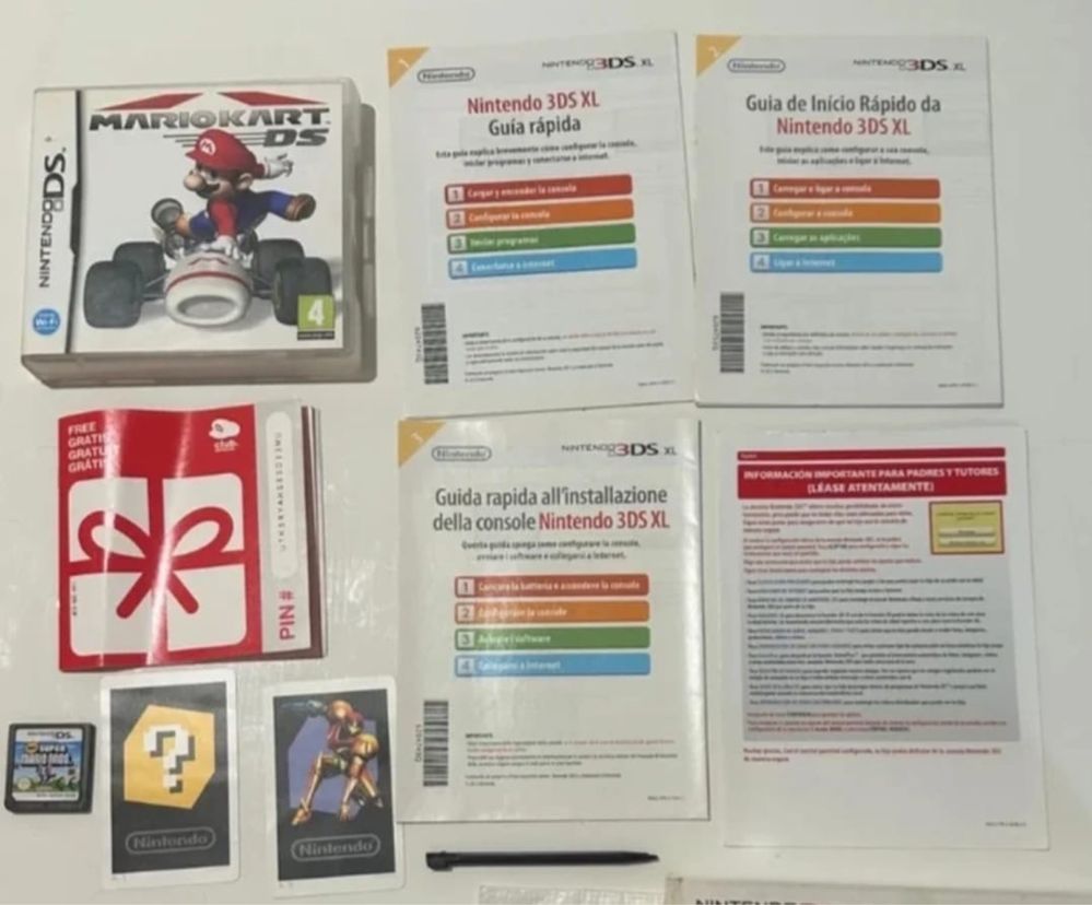 Conjunto de manuais para Nintendo 3DS XL
