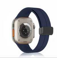 Pasek Magnetyczny Apple Watch 42/44/45/49mm Granat Nowość Bestseler