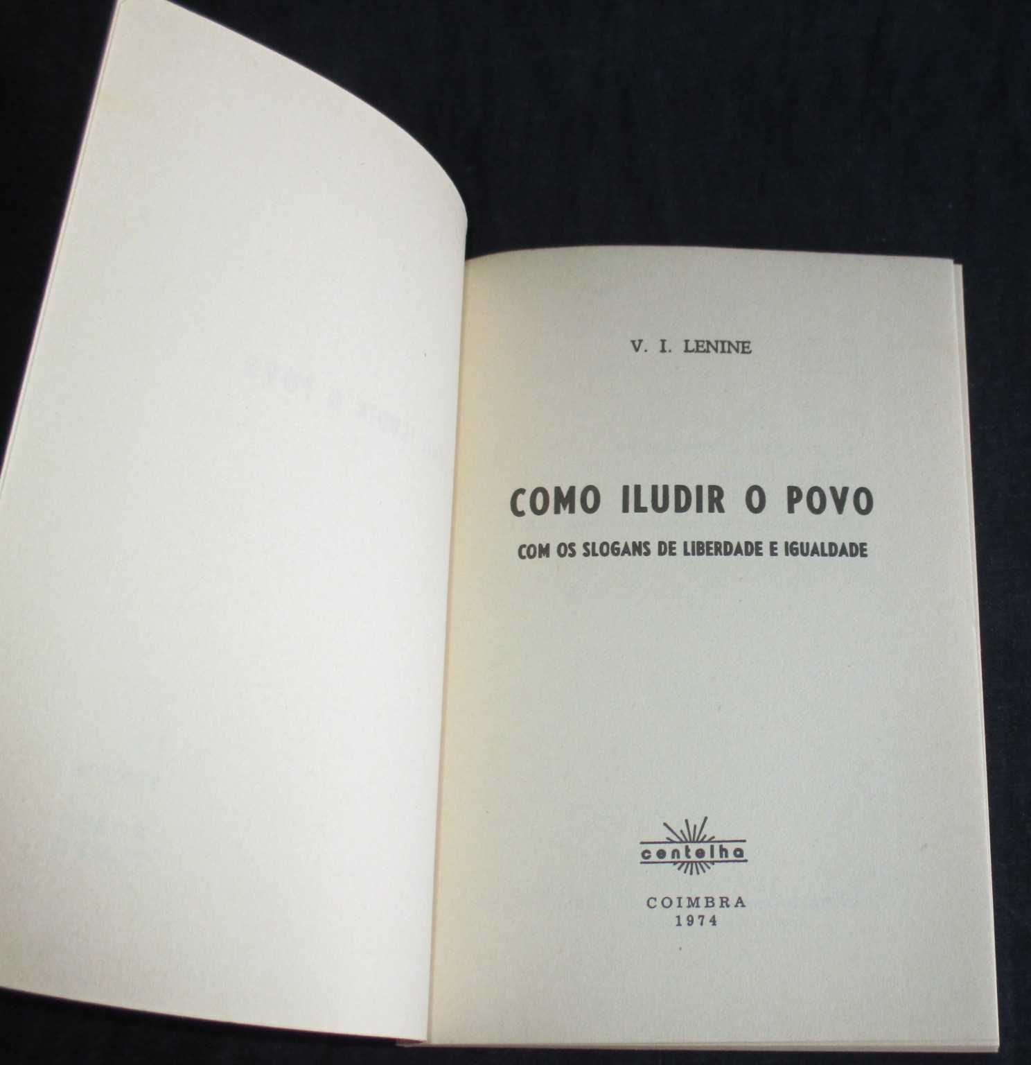 Livro Como Iludir o Povo Lenine 1974