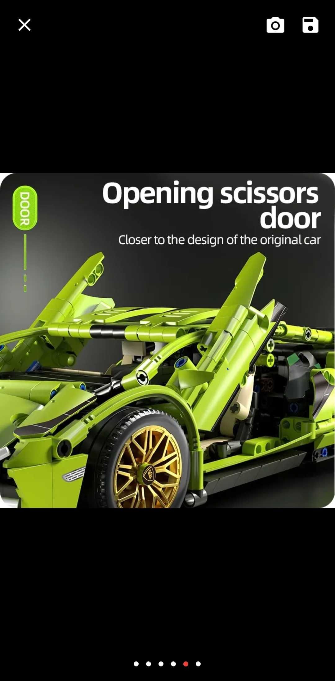 Klocki nie LEGO * Lamborghini 1:14 1280 szt