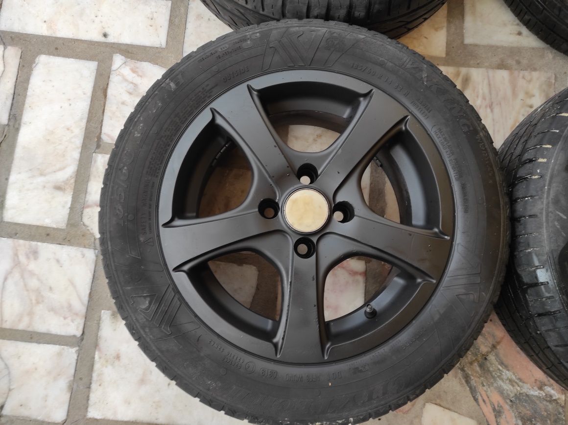 Jantes Especiais 14 4x100 C/Pneus 185/60 Honda Nissan Toyota Renault