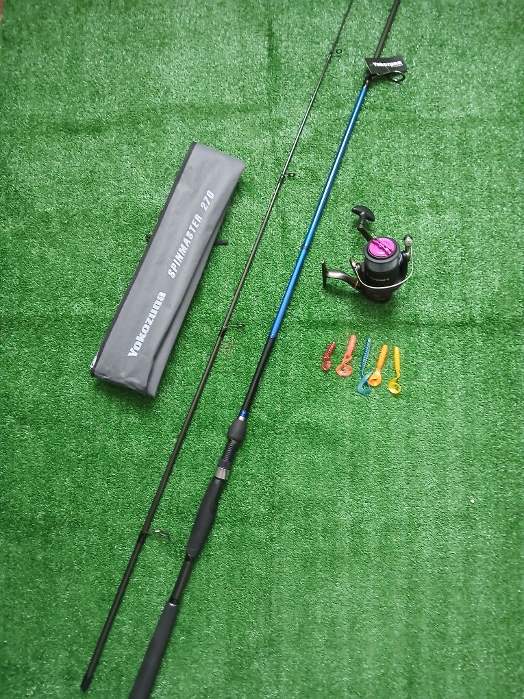 Cana pesca spinning com carreto