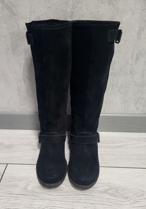 Жіночі чорні чоботи сапожки Diesel замша оригінальні