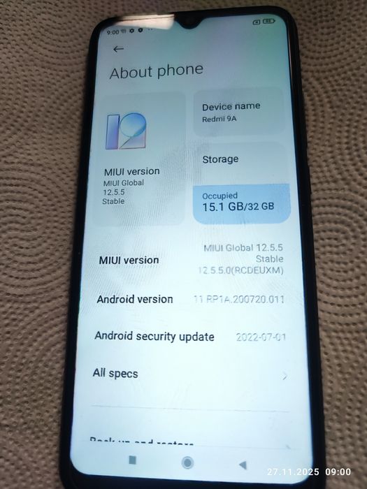 Xiaomi Redmi 9A jak nowy 32 GB