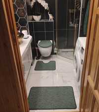 Sprzedam dywaniki łazienkowe 3 części zielone