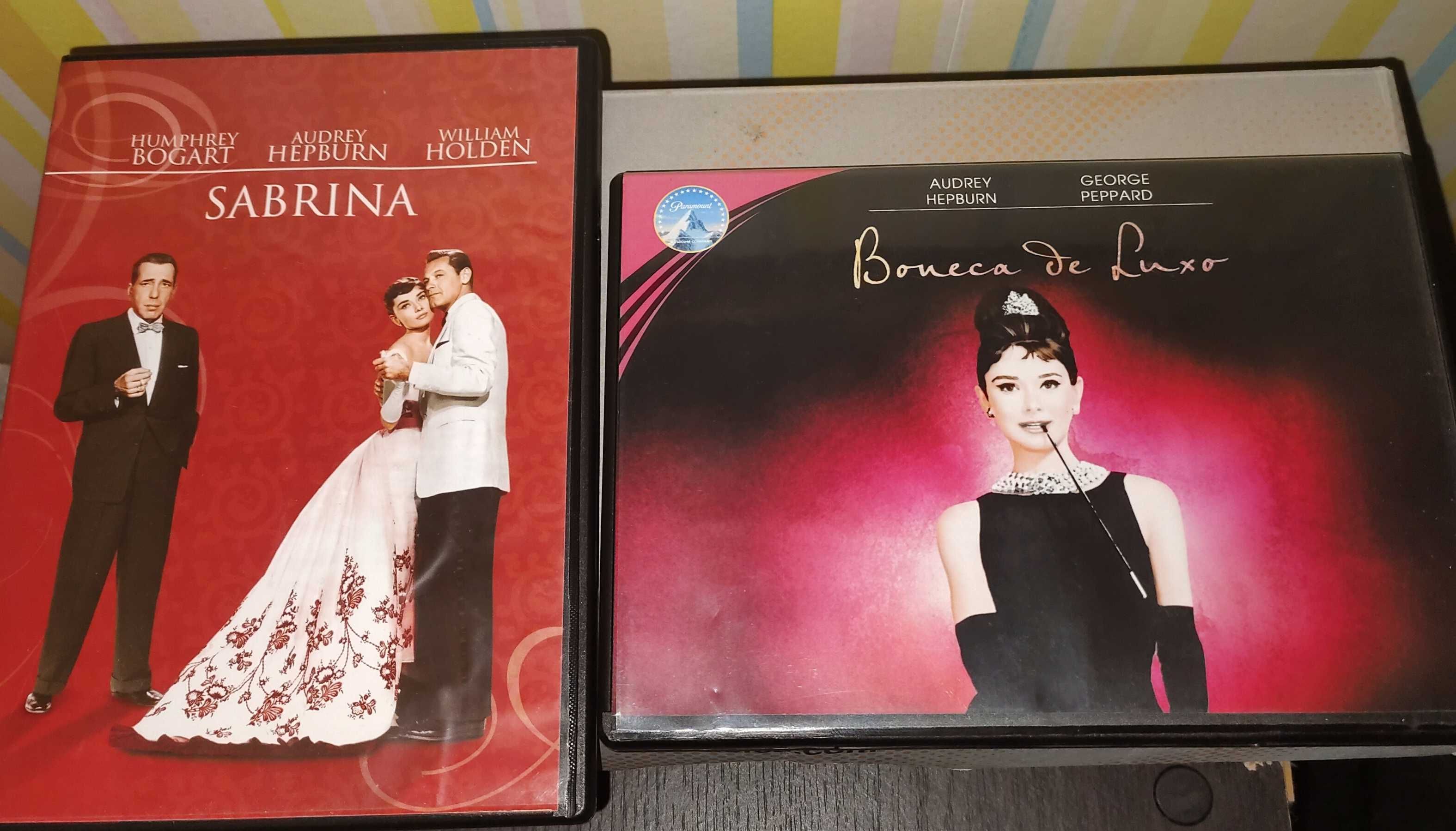 DVD's Audrey Hepburn Férias em Roma,Sabrina,Cinderela em Paris etc