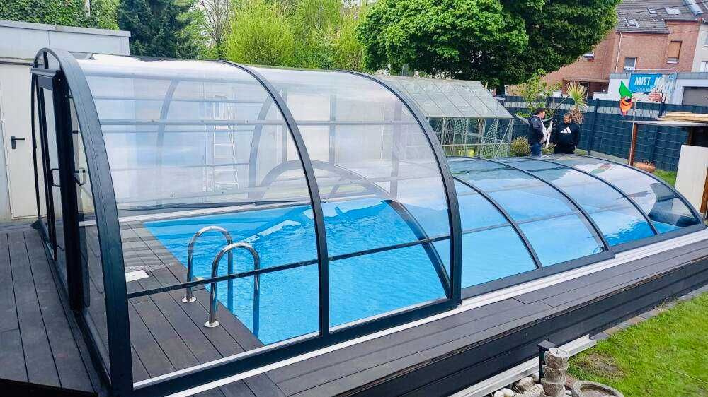 Zadaszenie na basen DUO Smart 10.29 x 4,75 x 2,30 poliwęglan lity dach
