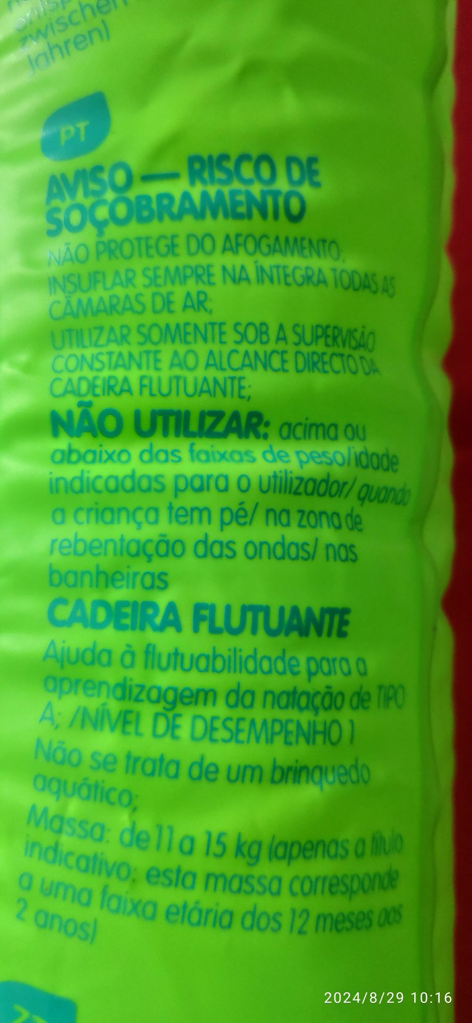 Boia insuflável para bebé