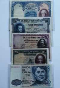 Notas Pesetas Espanha