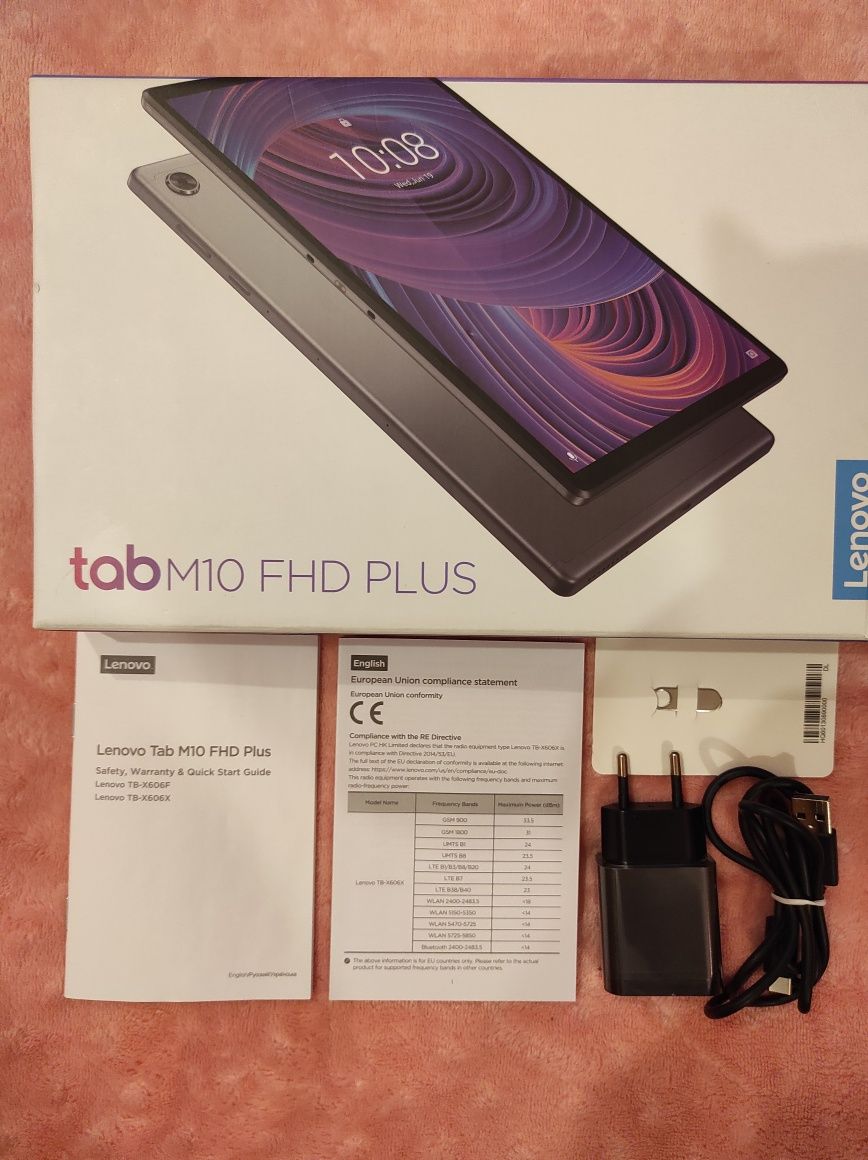 Продам планшет Lenovo tab m10 full hd, память 4/128, LTE .