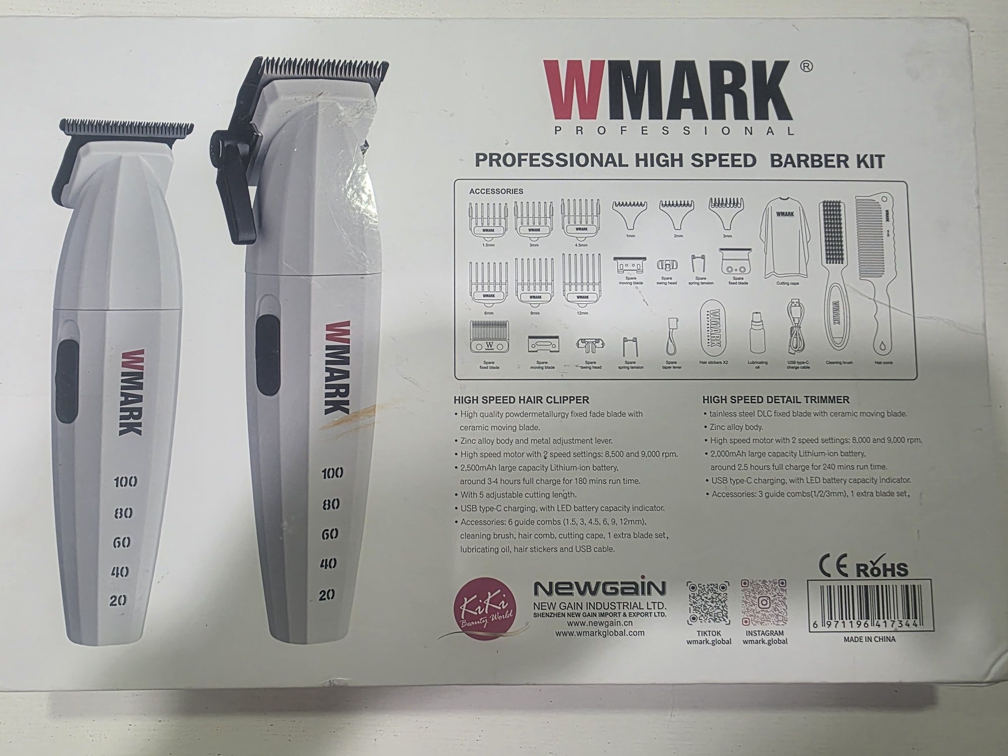 Kit Máquinas de Corte WMARK Profissional