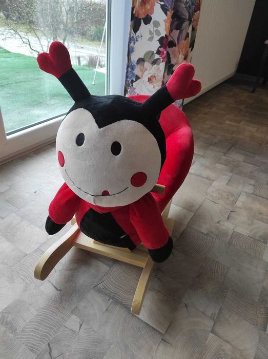 Bujaczek biedronka miękki 60x32x55cm