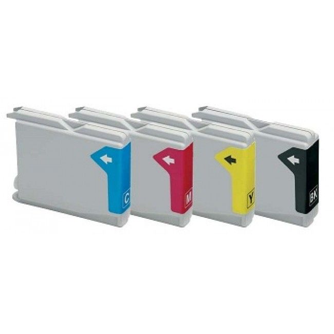 Pack 4 Tinteiros Compatíveis Brother LC970/ LC1000 (BK,C,Y,M)