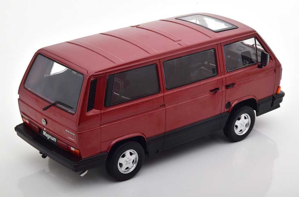 Model 1:18 KK-Scale Volkswagen VW T3 Magnum 1987 red metallic