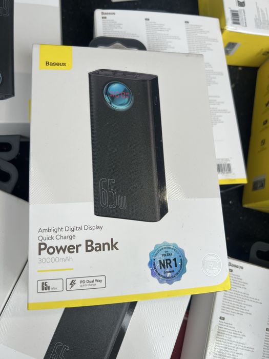 Павербанк Baseus Amblight digital display Quick charge 65W 30000mAh