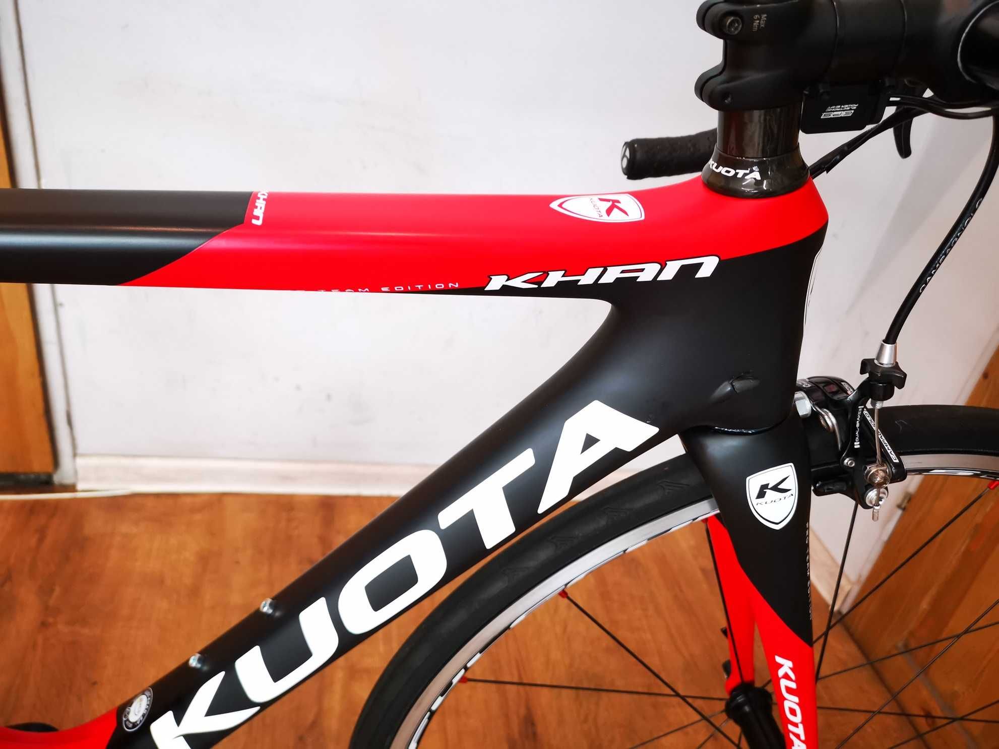 Rower szosowy, KUOTA KHAN PRO Team, Campagnolo RECORD 11 EPS, r52