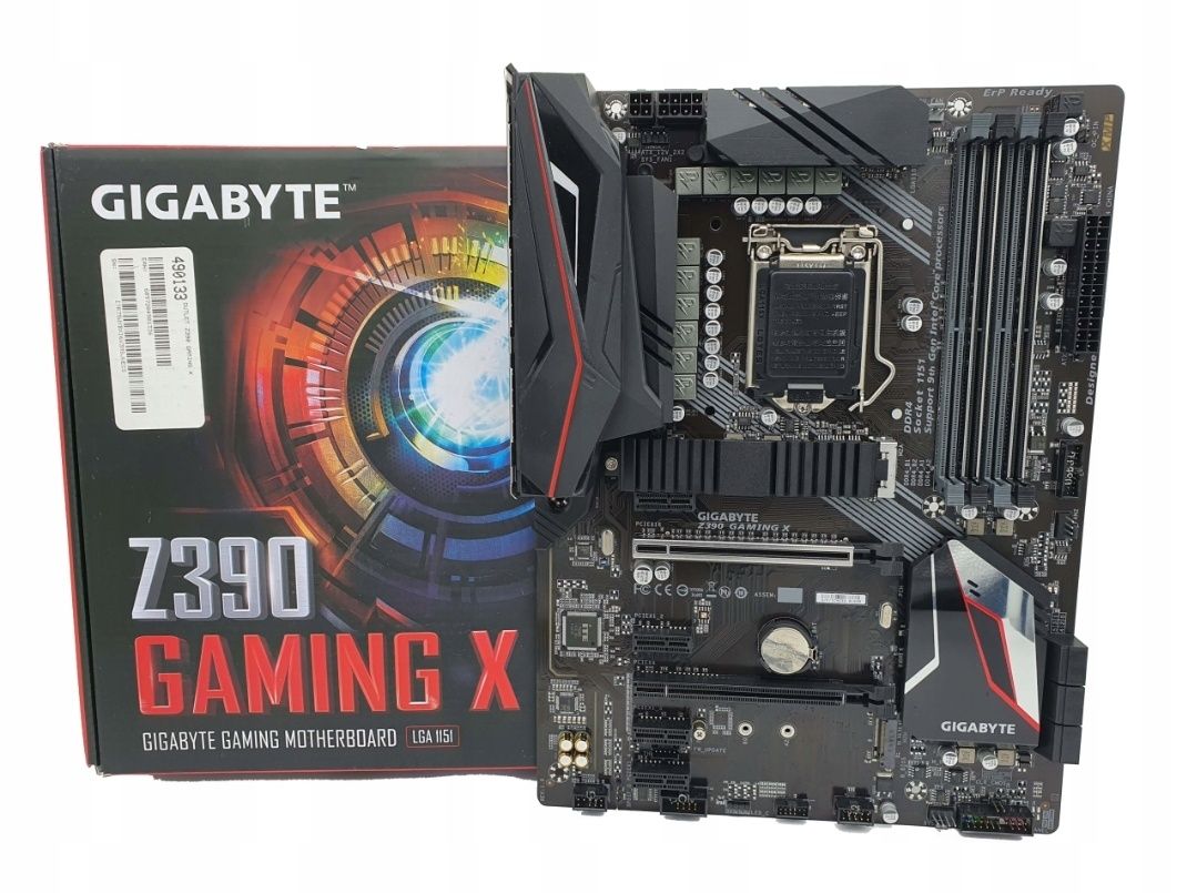 Płyta Gigabyte Z390 Gaming X+i7 9700K+16GB DDR