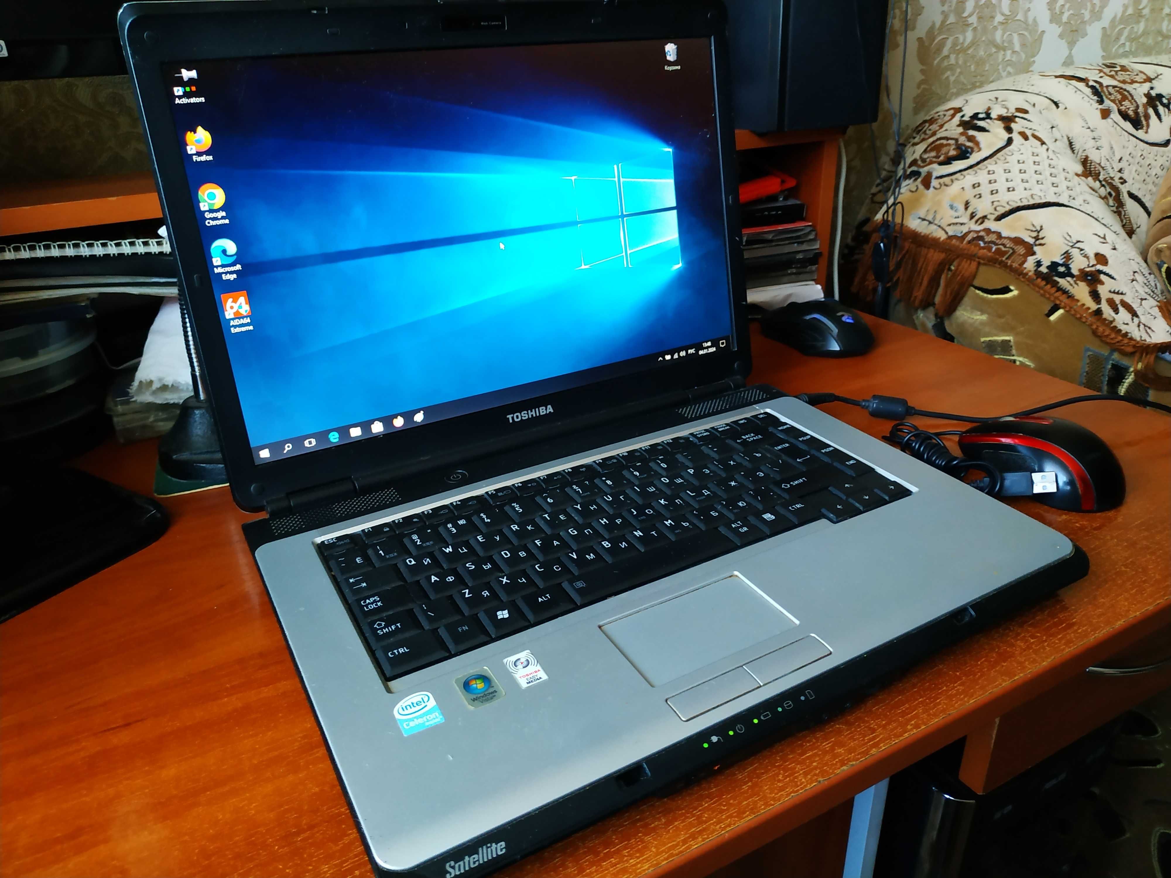 ноутбук TOSHIBA L300 два ядра