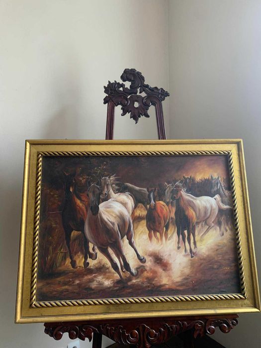 Obraz olejny ,,J.Konopczak 1986r." 115x85