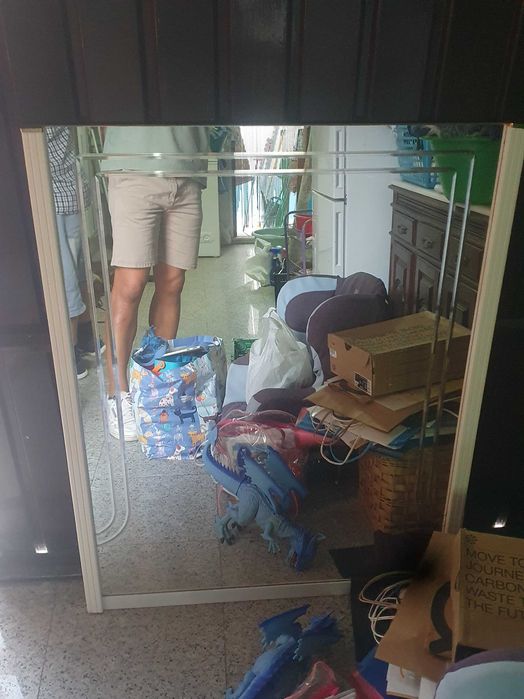 Resguardo de duche para banheira e espelho de wc