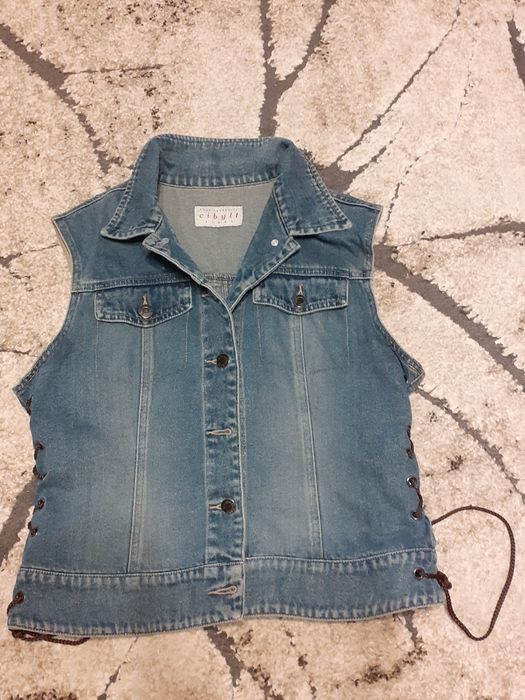 Kamizelka jeansowa damska