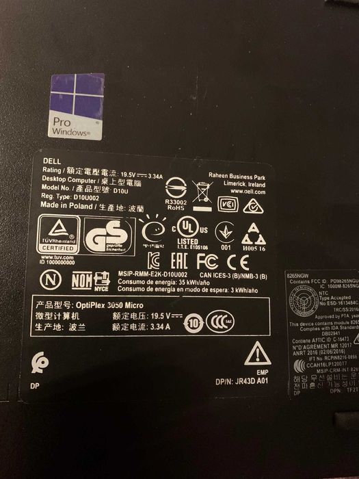 Computador DELL OptiPlex 3050 Micro