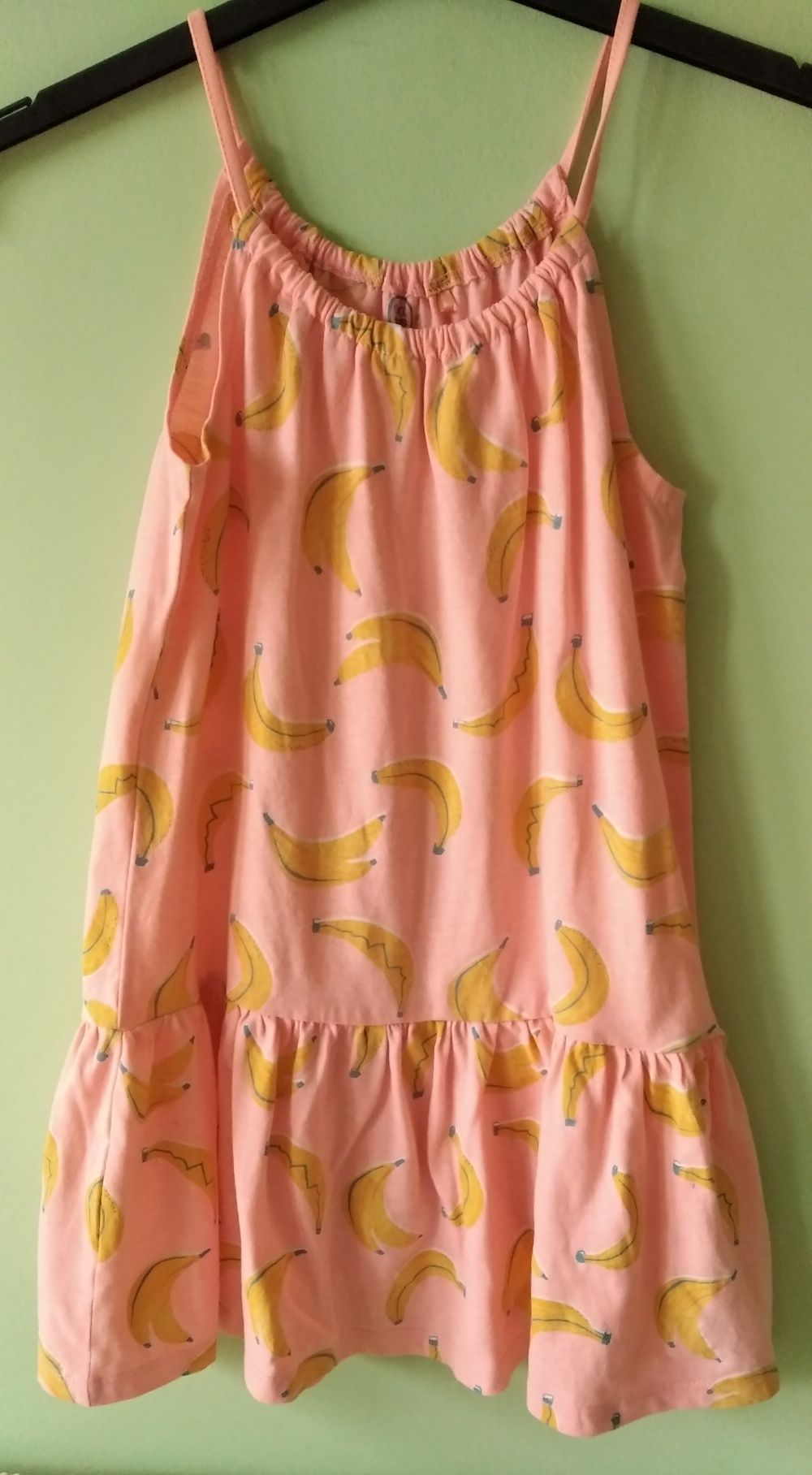 Sukienka na ramiączkach w banany r.122
