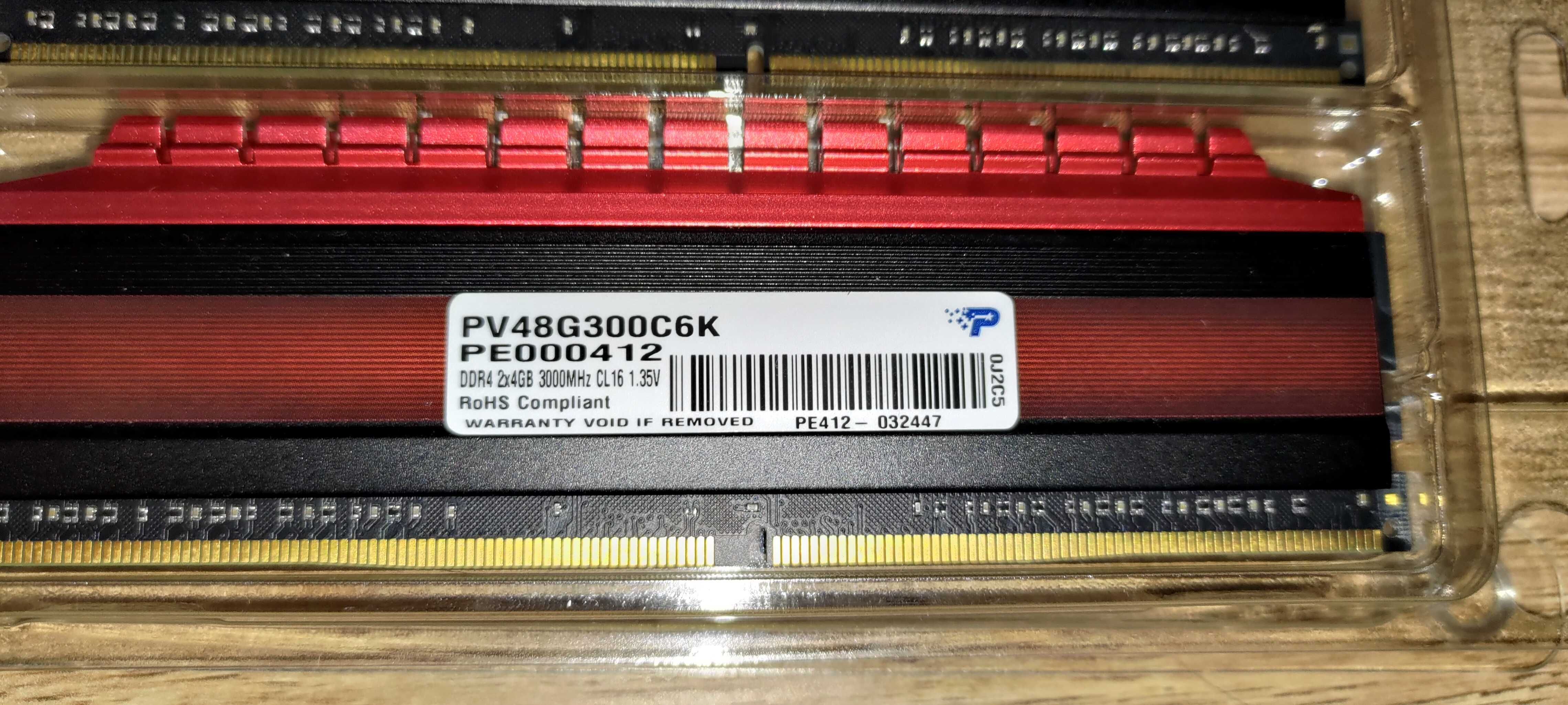 Patriot Viper 2x4gb DDR4 3000Mhz PV48G300C6k