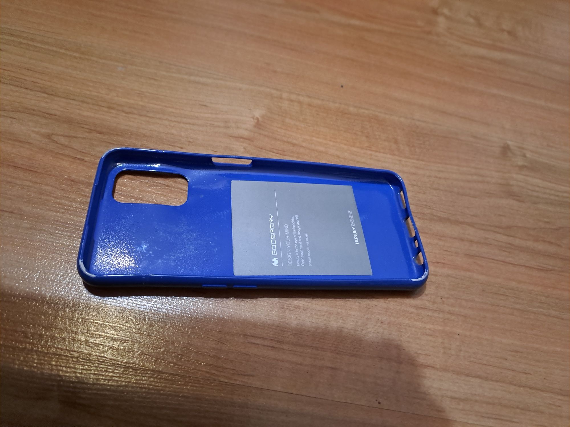 Plecki case etui pokrowiec granatowy niebieski Oppo A72 + gratis
