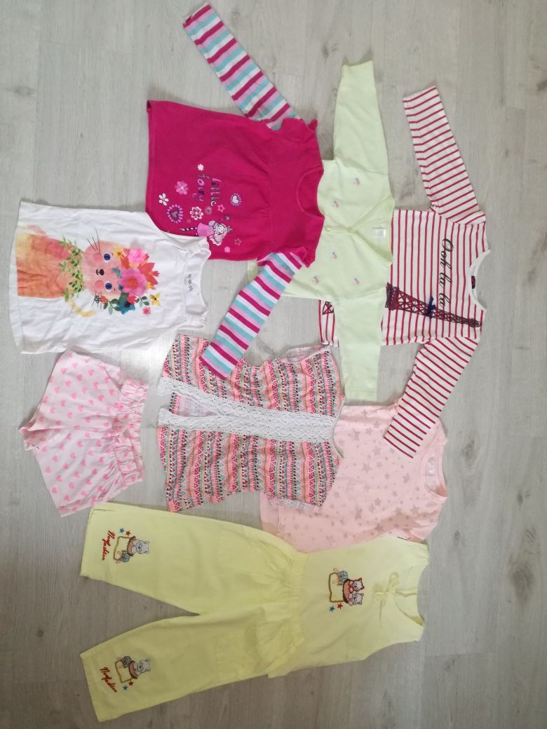 Paczka ubrań dla dziewczynki 1-2 lata