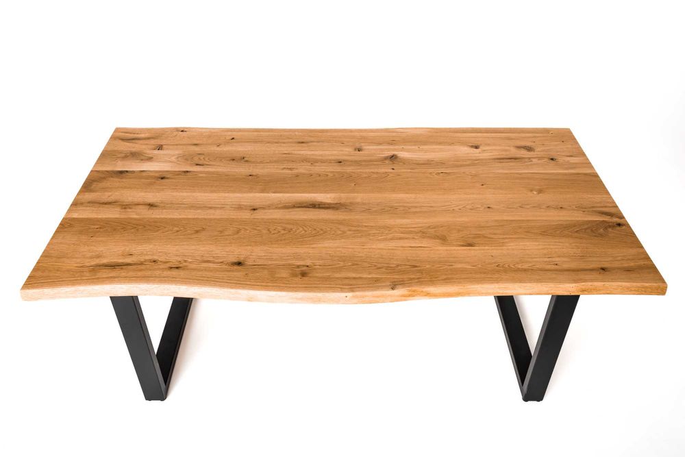 Stół Drewniany Dąb Lity Rozkładany  LOFT Loftowy LUBLIN