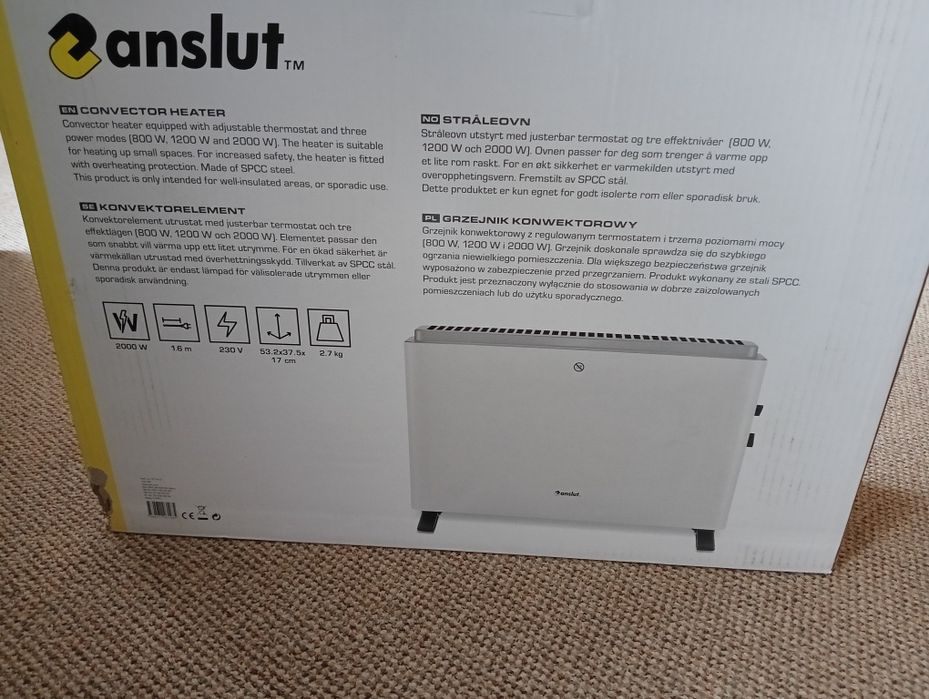 Grzejnik elektryczny anslut 2000 w
