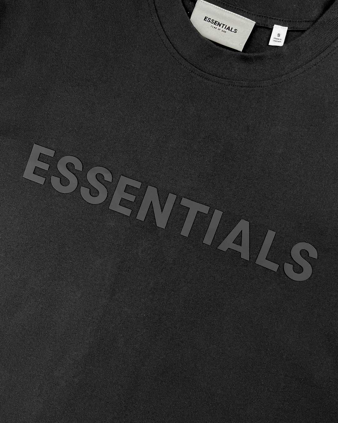 Футболка Fear Of God Essentials Front Logo T-Shirt Black