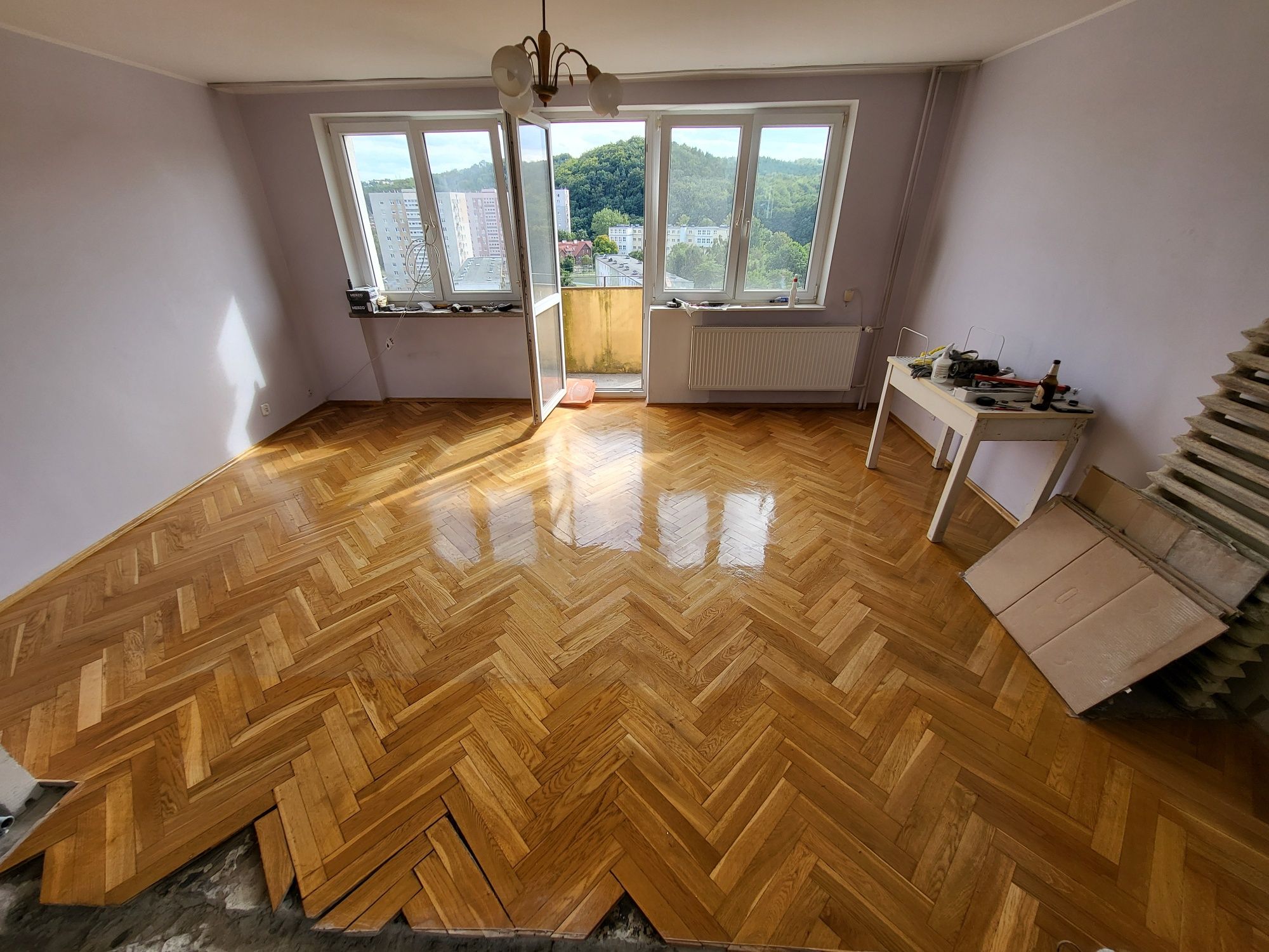 Parkiet dębowy jodełka klasyczna 400x65 gratis listwy