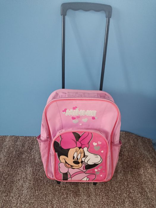 Валіза, рюкзак, чемодан рожевий дитячий на колесах