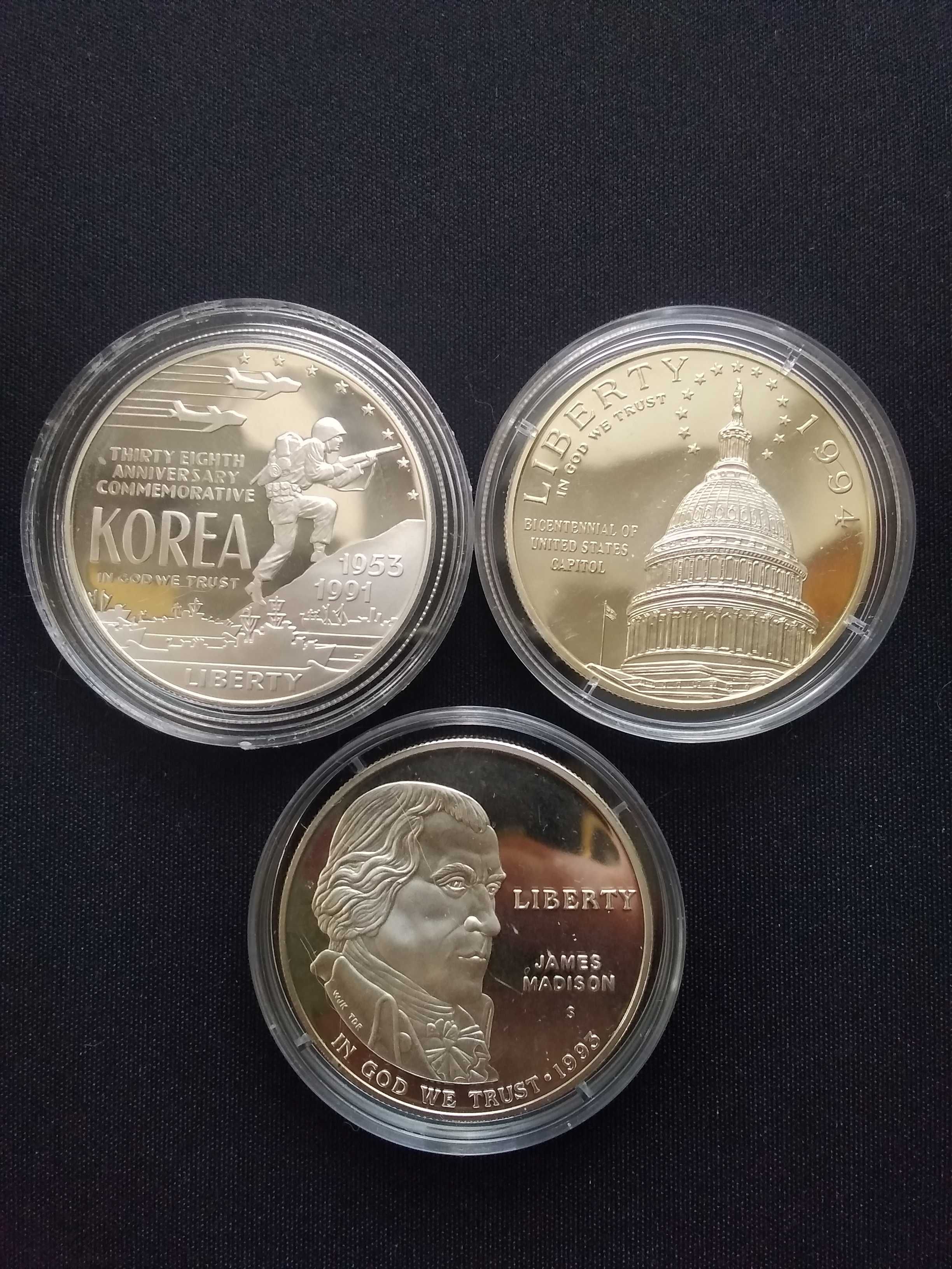 Srebrna moneta - Dolar USA Skarbnica - Korea Madison Capitol