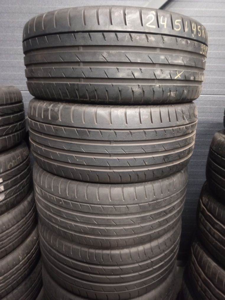 245/45 R17 CONTINENTAL Conti Sport Contact 3, Літні шини б/у, Склад