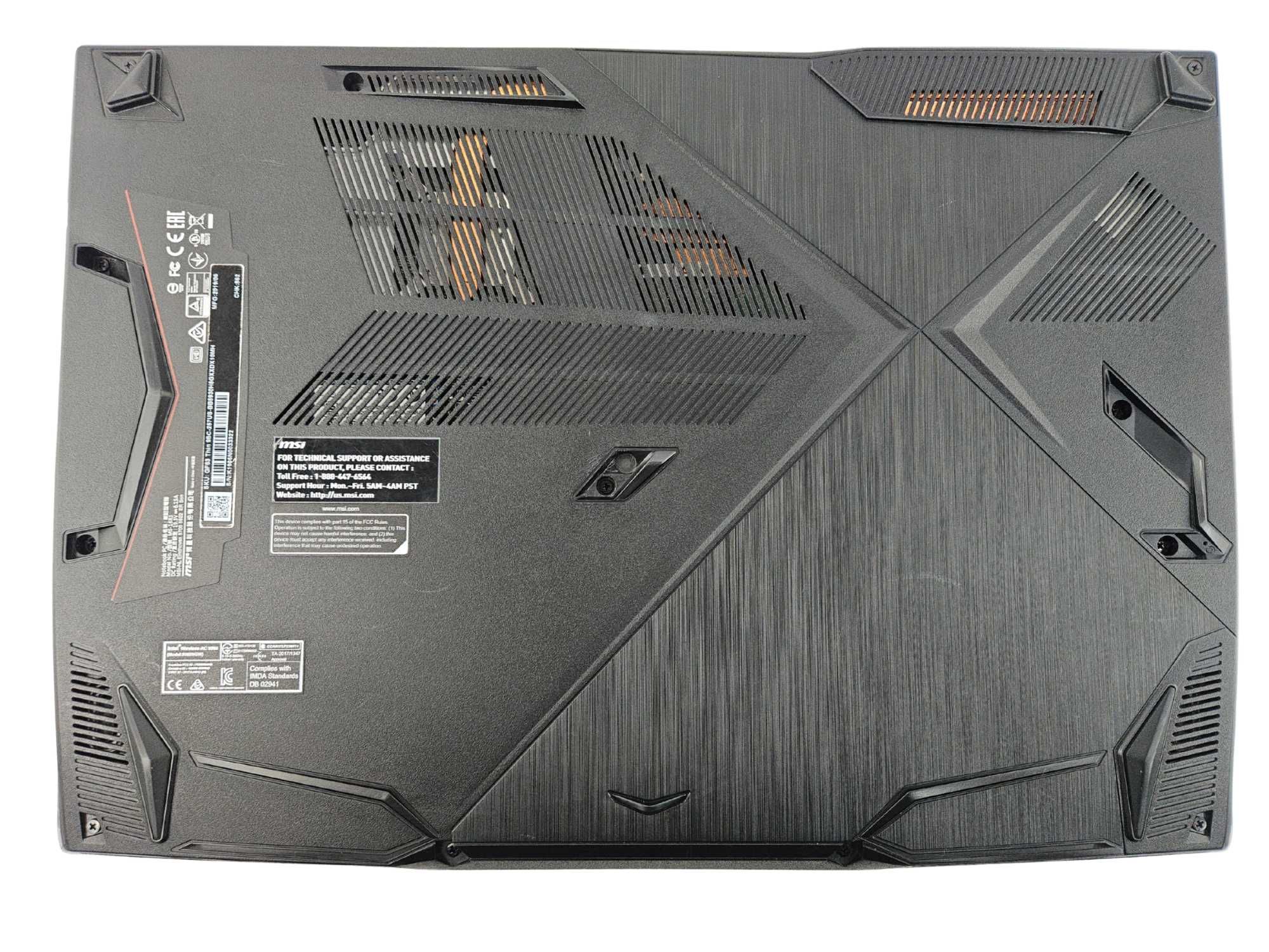 Ноутбук MSI GF63 Thin 9SC i5-9300H|GTX 1650 Max-Q|16GB|512GB
