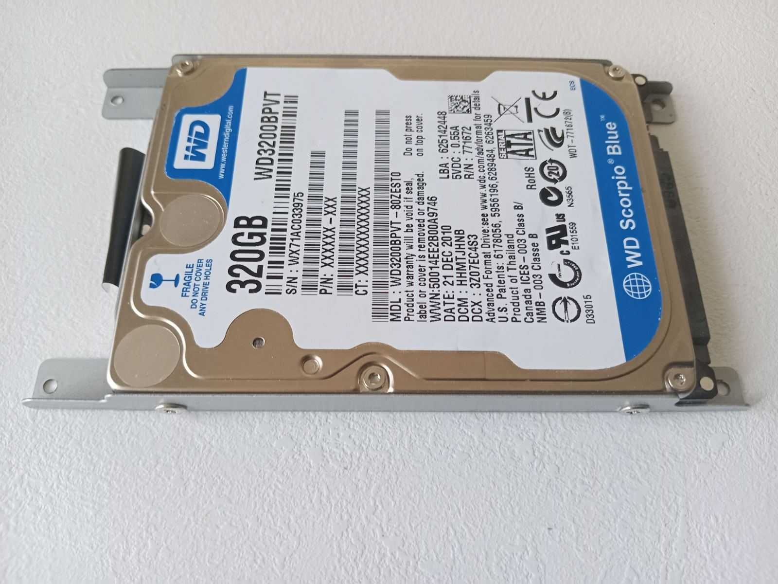 Жорсткий диск Samsung WD3200BPVT-80ZEST0 320Gb, S/N:WX71AC033975, б/в