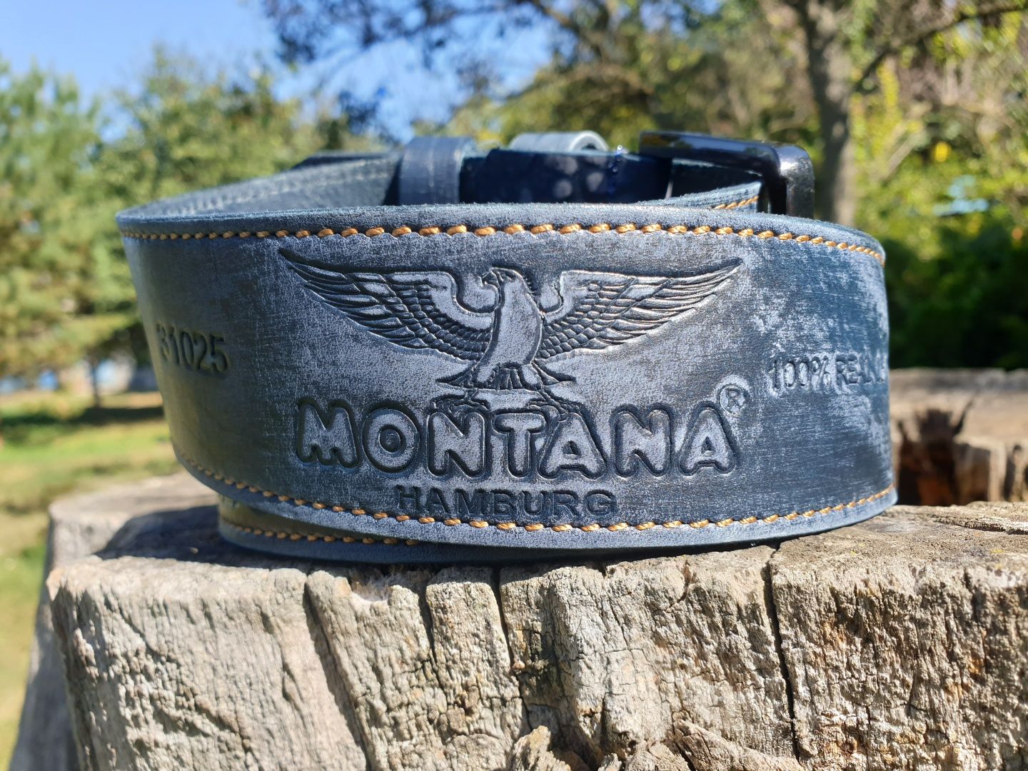 Мужской кожаный ремень Montana, ширина 4.5 см