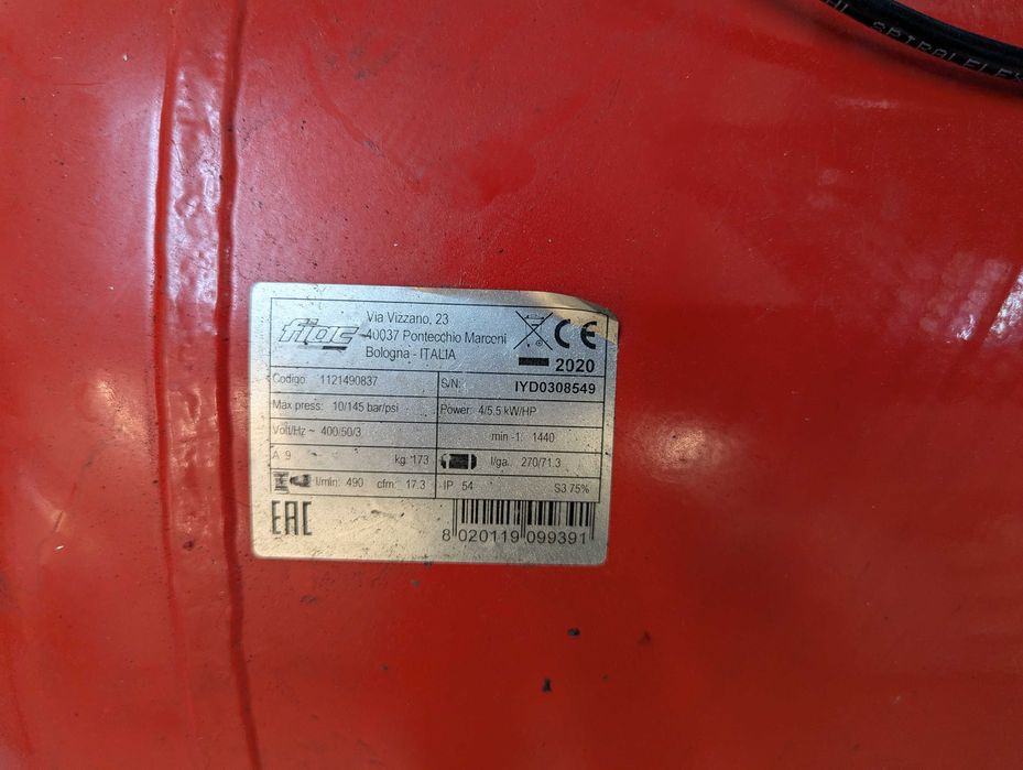 Compressor ar comprimido 270L 5.5HP Trifásico + purga automática