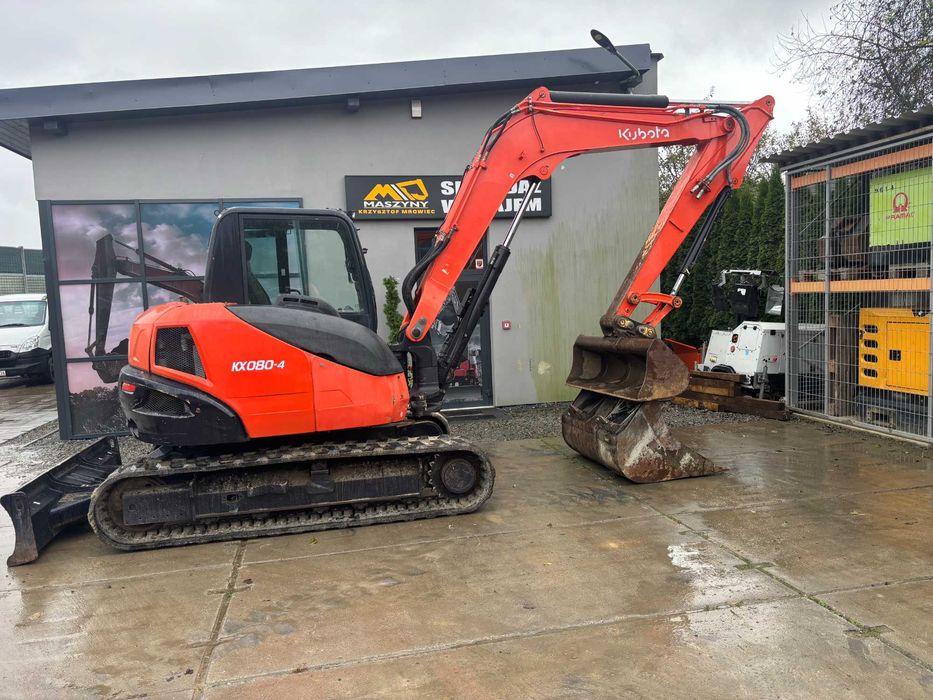 Minikoparka Kubota KX080-4 z 2017r.waga 8315kg ,klima,U-48,U-36,KX030.
