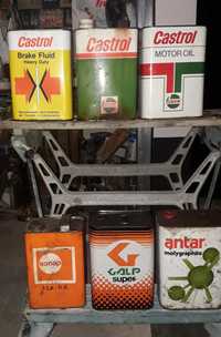 Latas  5L 2L  1L óleos vintage