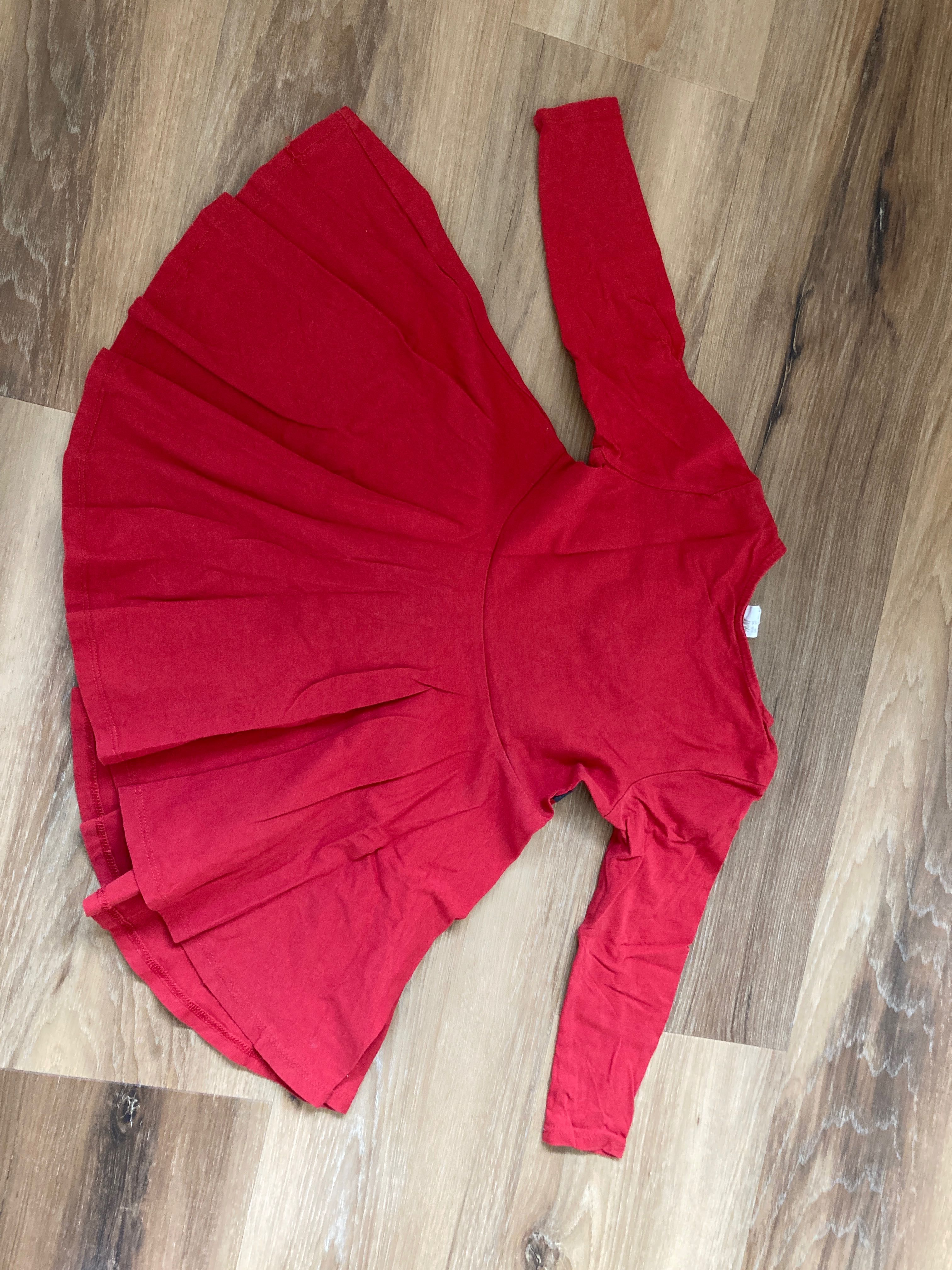 Sukienka, czerwona, mikołajowa, skrzat-elf, rozmiar 92, H&M