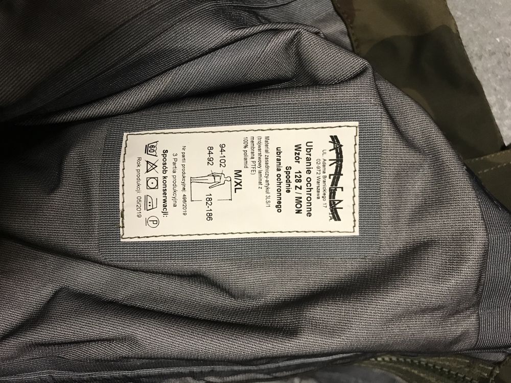 Spodnie WOJSKOWE  MON gore-tex