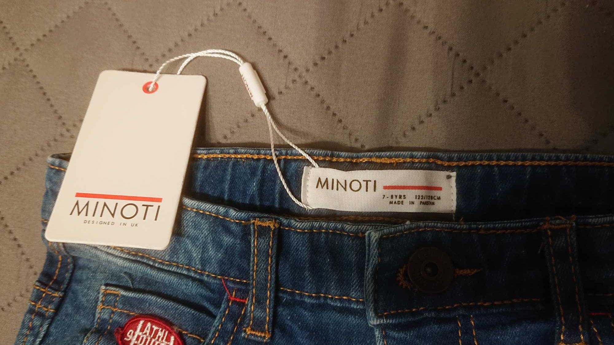 NOWE dżinsy Minoti / spodnie / jeansy / r. 122/128